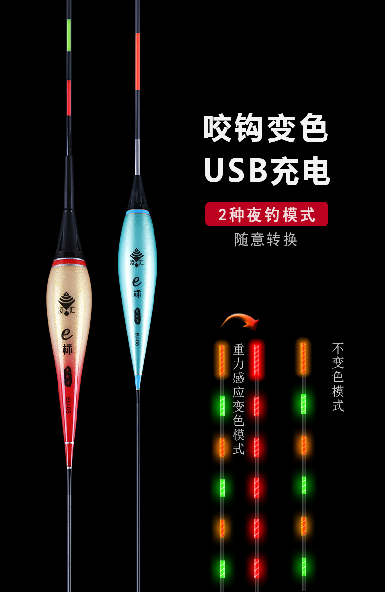 咬钩变色换尾 